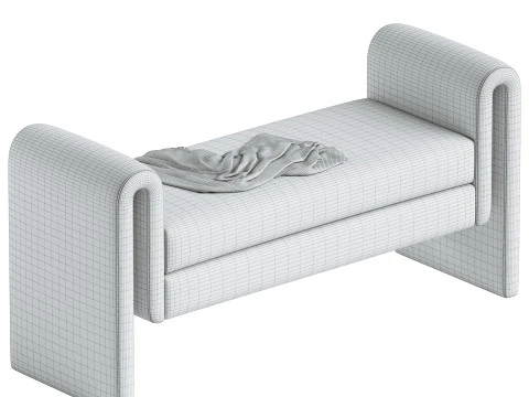 Panchina del lungomare Modello 3D