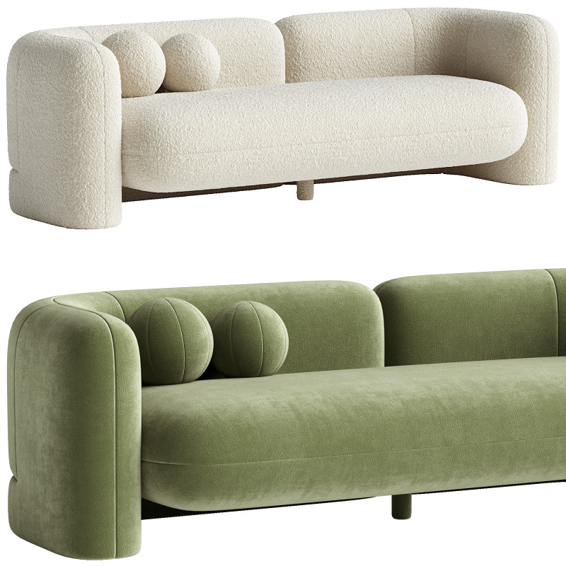 Candelabra Home Amelie Sofa 3D Model .c4d .max .obj .3ds .fbx .stl .blend 