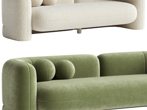 Candelabra Home Amelie Sofa Model 3D