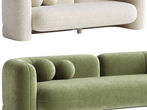 Candelabra Home Amelie 沙发 3D 模型