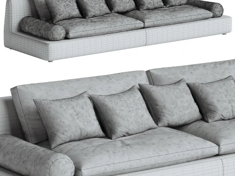 Tender Sectional Sofa 3D Model