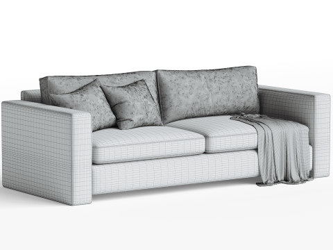Caracole Welt Played Sofa Model 3D