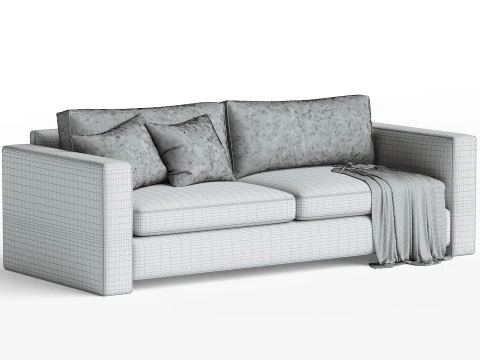 Caracole Welt Played Sofa 3D Model