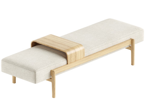 Four Hands Fawkes Bench 3D Модель