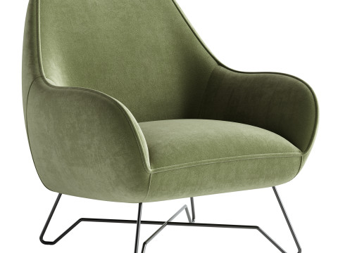 Fabric armchair ROME 3D 模型