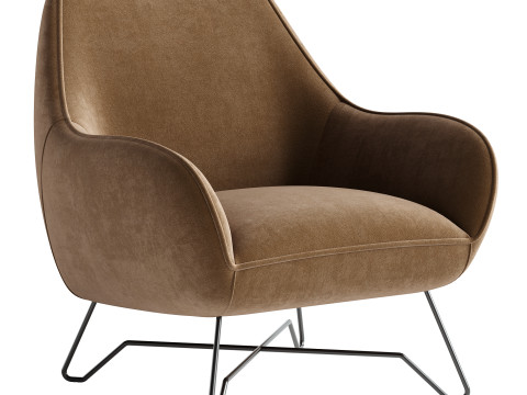 Fabric armchair ROME 3D 模型