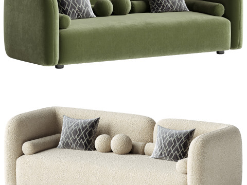 3-seater Victoria boucl sofa 3D मॉडल
