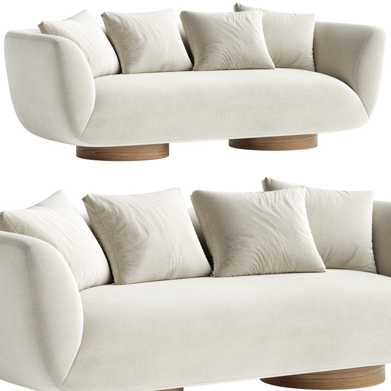 Camellia Sofa 3D-Modell .c4d .max .obj .3ds .fbx .stl .blend