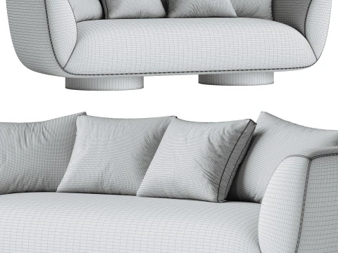 Camellia Sofa 3D Model
