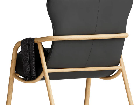 Leather Wingback Chair 3D Model