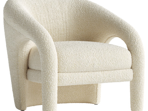 Vladimir Kagan sculptural lounge armchair for Weiman 3D Model