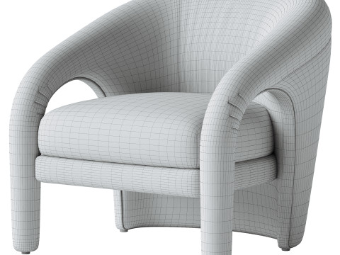 Vladimir Kagan sculptural lounge armchair for Weiman Modelo 3D