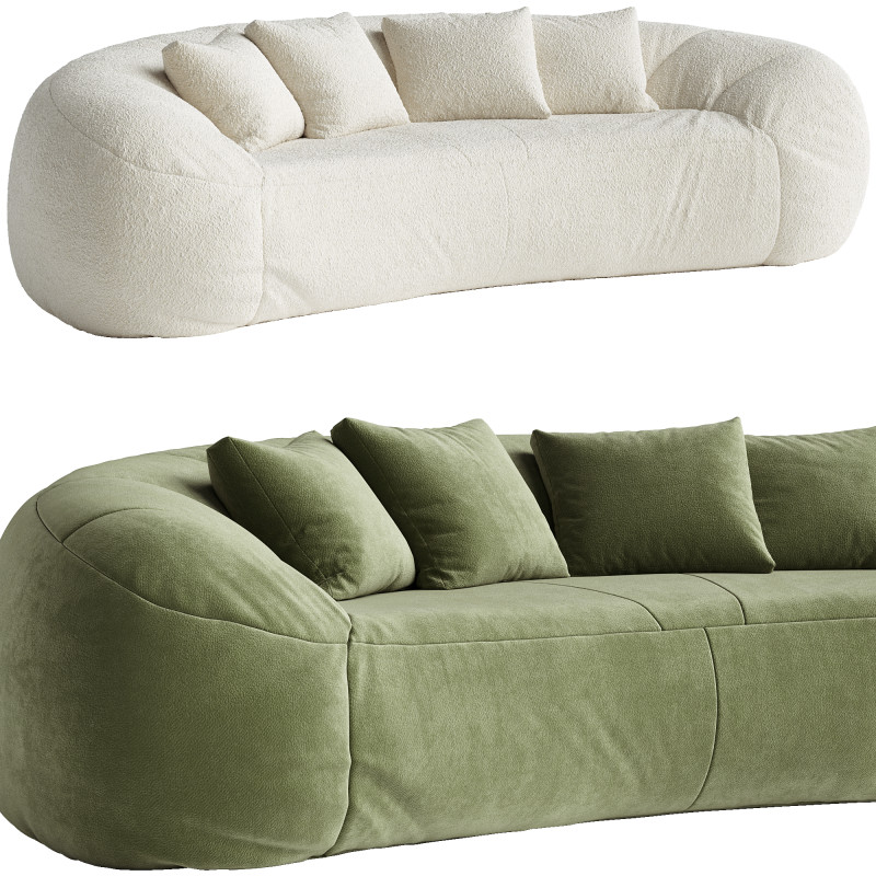 Raphael Raffel Croissant sofa Model 3D .c4d .max .obj .3ds .fbx .stl .blend 