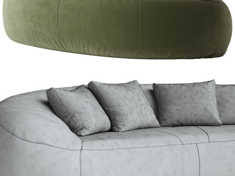 Raphael Raffel Croissant sofa Model 3D