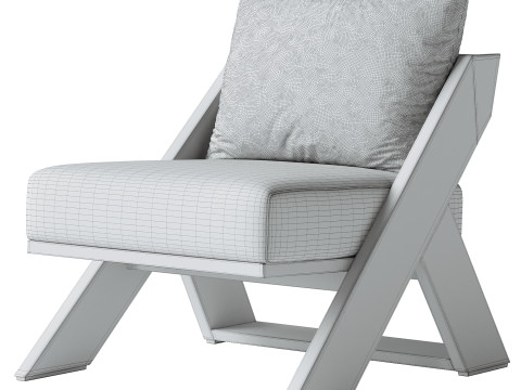 Hagen Outdoor Chair Modello 3D