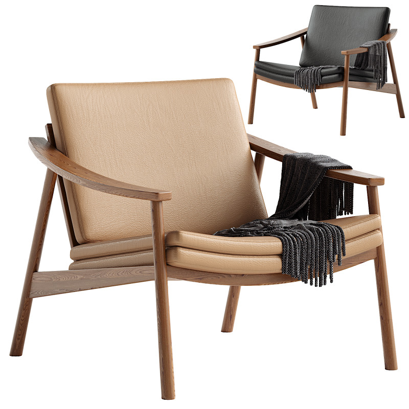 Harlowe Lounge Chair Modello 3D .c4d .max .obj .3ds .fbx .stl .blend 