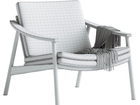 Harlowe Lounge Chair Modello 3D