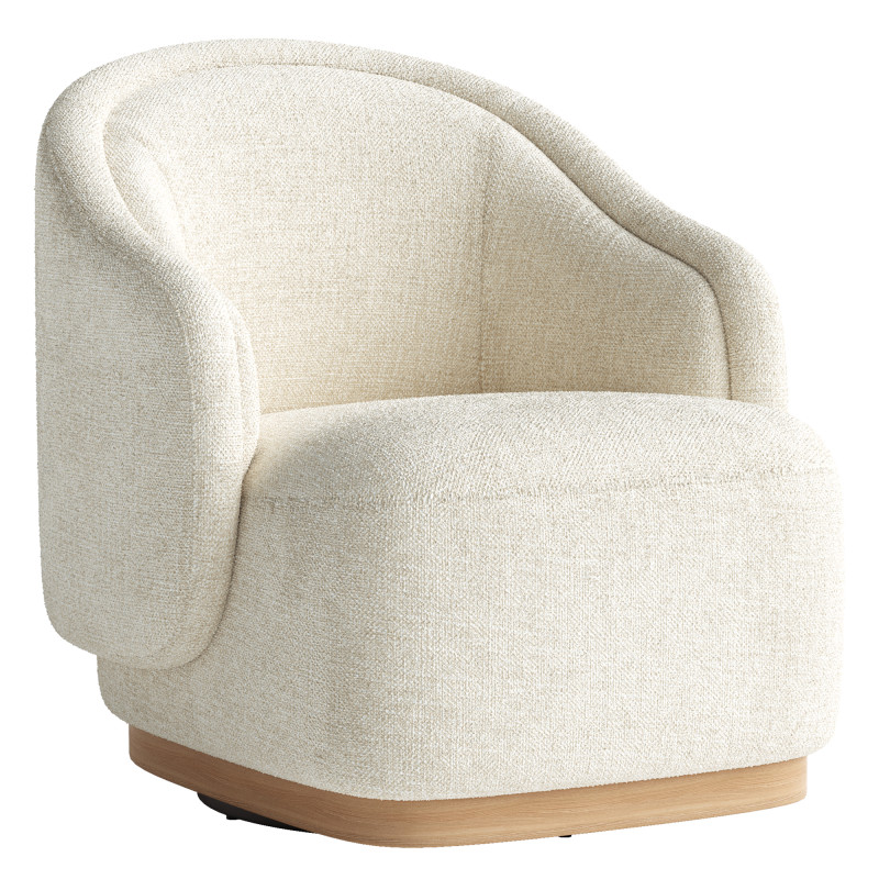Martine Swivel Chair-Omari Natural Modelo 3D .c4d .max .obj .3ds .fbx .stl .blend