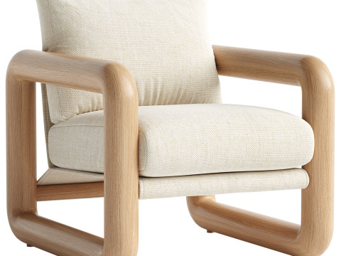 Romeo Chair-Bergamo Parchment 3D Model