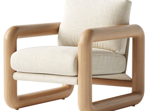 Romeo Chair-Bergamo Parchment Modello 3D