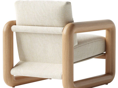 Romeo Chair-Bergamo Parchment 3D Model
