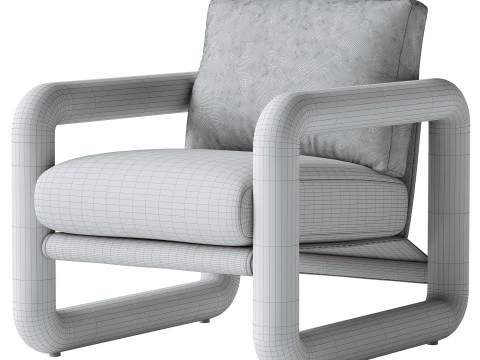 Romeo Chair-Bergamo Parchment 3D Model