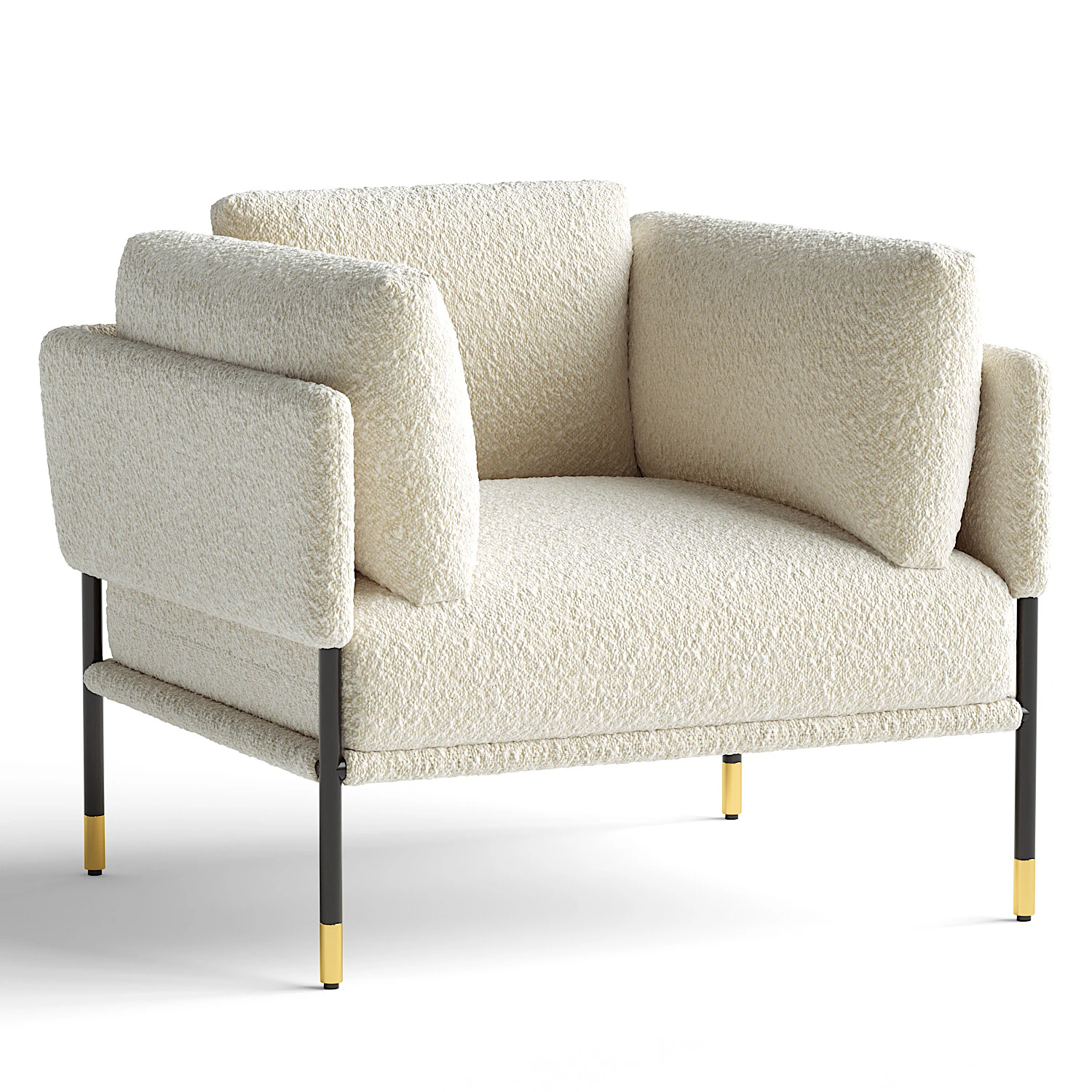 Kian Armchair 3D Model .c4d .max .obj .3ds .fbx .stl .blend