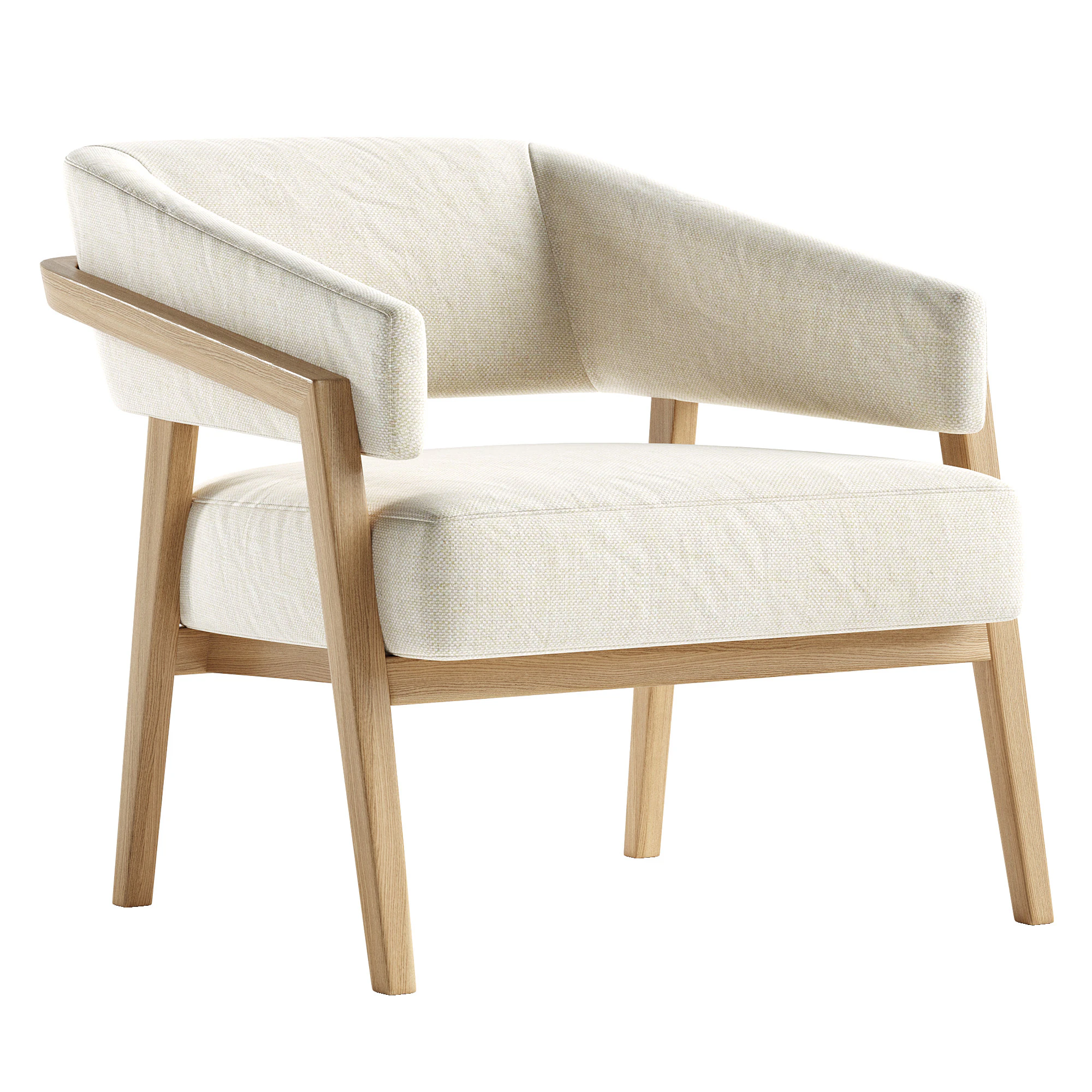 Flynn Armchair 3D Model .c4d .max .obj .3ds .fbx .stl .blend 