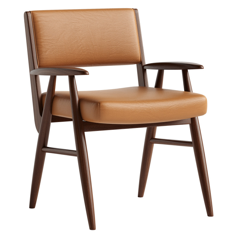 Papile Hasselt Ebony Dining Armchair Model 3D .c4d .max .obj .3ds .fbx .stl .blend 