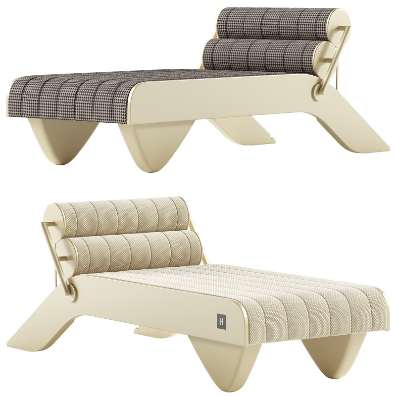TROPEZ DAYBED SUNSET STRIPES Modelo 3D .c4d .max .obj .3ds .fbx .stl .blend