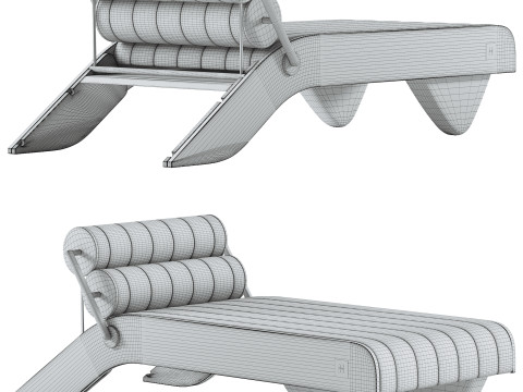 TROPEZ DAYBED SUNSET STRIPES Modelo 3D