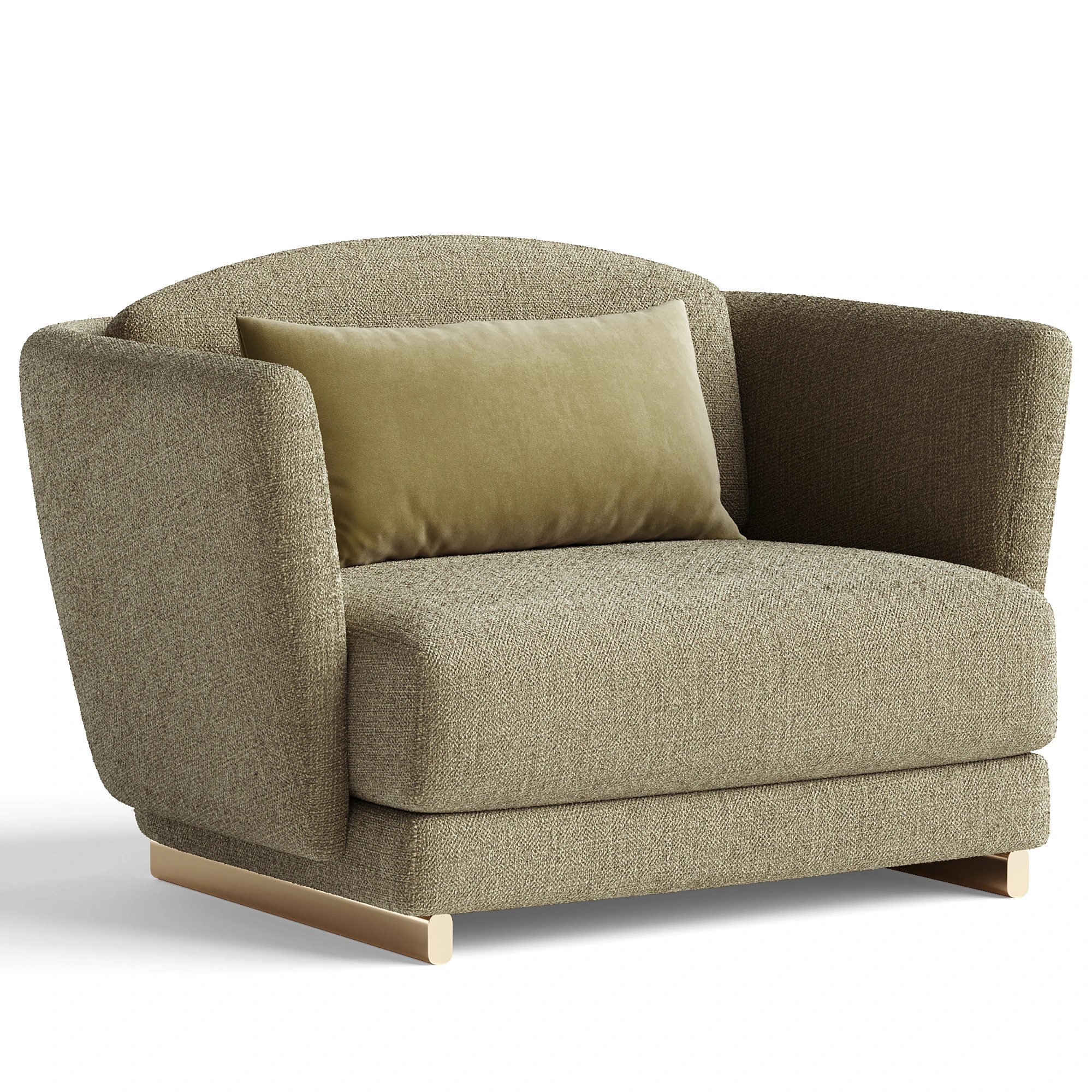 PARIS PANAME Armchair By Roche Bobois 3D Model .c4d .max .obj .3ds .fbx .stl .blend 