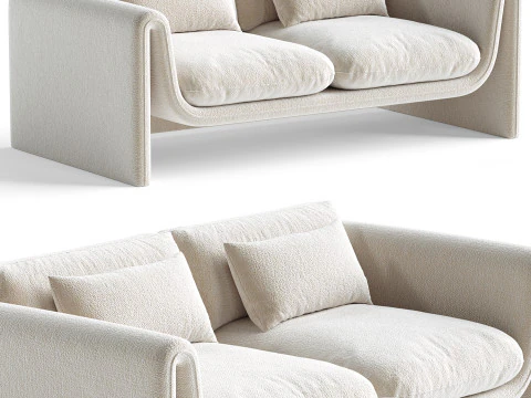Memory Foam Modern Sofa 3D Model