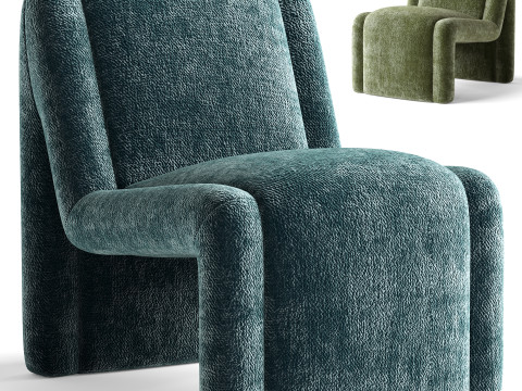 McCall Chenille Accent Chair 3D Model