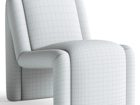 McCall Chenille Accent Chair 3D Model