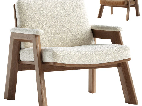 Sedia con accento Thomas Bina Boucl Modello 3D