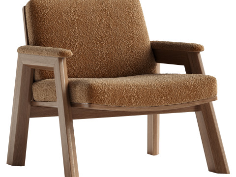 Thomas Bina Boucl Accent Chair 3D Model