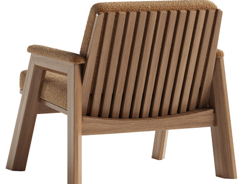 Thomas Bina Boucl Accent Chair 3D Model