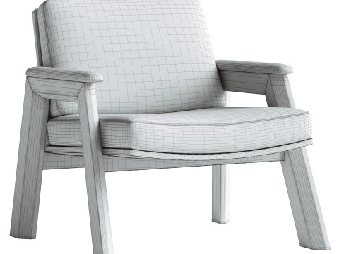 Thomas Bina Boucl Accent Chair 3D Model