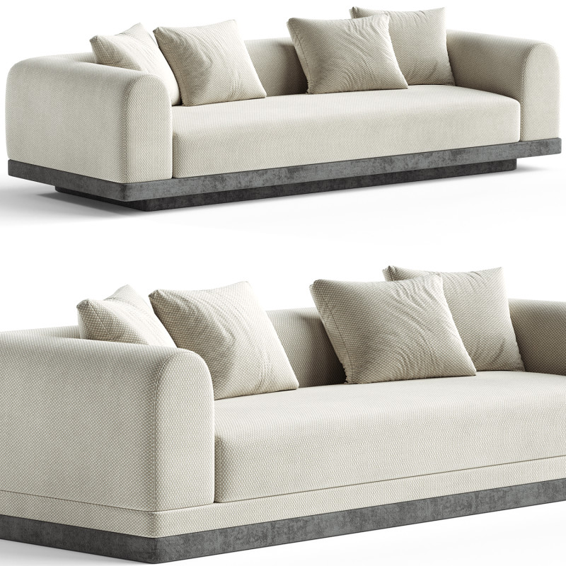 The Aqueduct Modular Sofa 255 cm Model 3D .c4d .max .obj .3ds .fbx .stl .blend