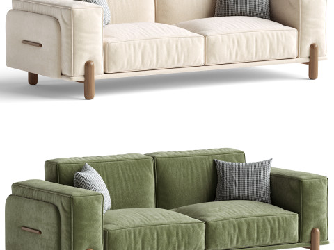 Upholstered Loveseat Modèle 3D