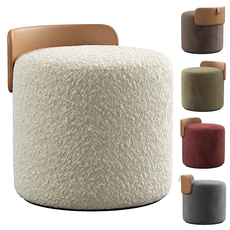 Pouf avec dossier Modèle 3D .c4d .max .obj .3ds .fbx .stl .blend