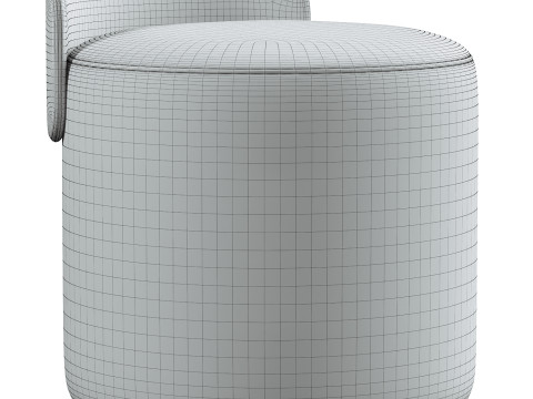 Pouf avec dossier Modèle 3D