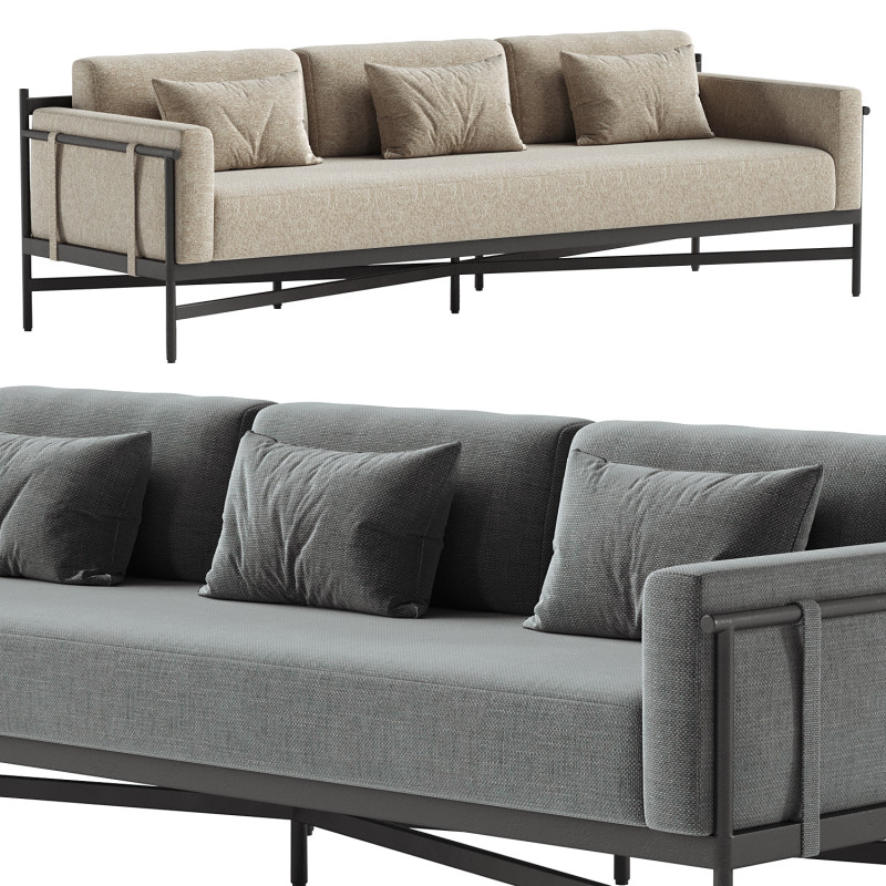 ハーストアウトドアソファ 3Dモデル .c4d .max .obj .3ds .fbx .stl .blend 