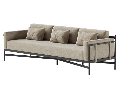 Hearst Outdoor Sofa 3D Model