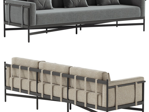 ハーストアウトドアソファ 3Dモデル