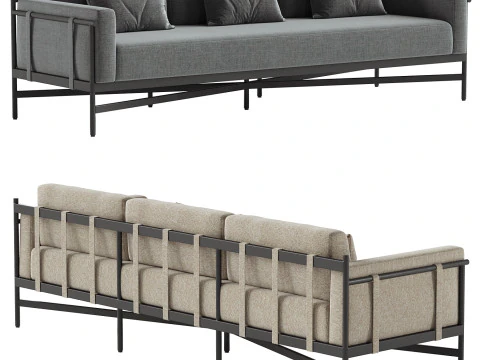 Hearst Outdoor Sofa 3D Model