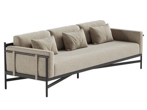 Hearst Outdoor Sofa 3D Model