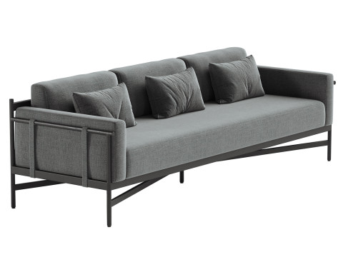 ハーストアウトドアソファ 3Dモデル