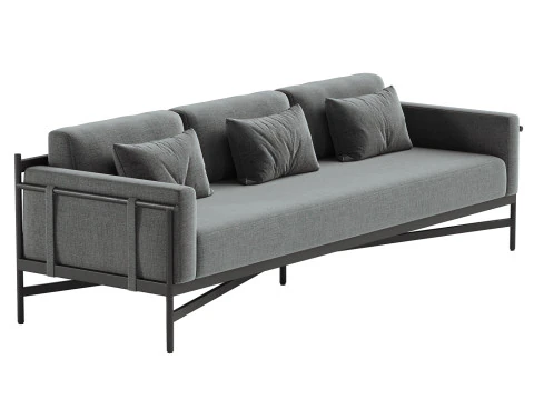 Hearst Outdoor Sofa 3D Model